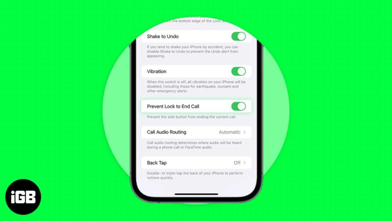 How to turn off end call with power button on iPhone in iOS 17