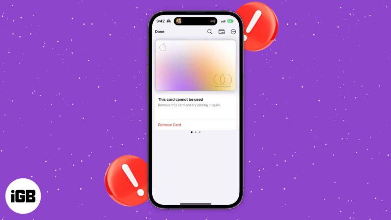 How to fix the “Apple Card cannot be used” error in Wallet app