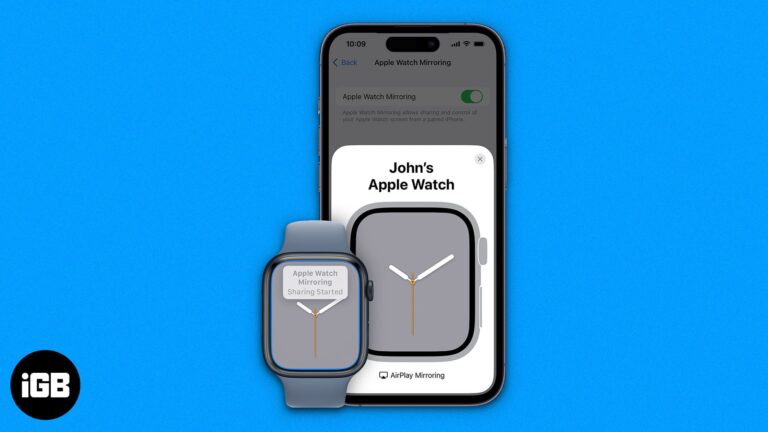 How to mirror your apple watch to iphone