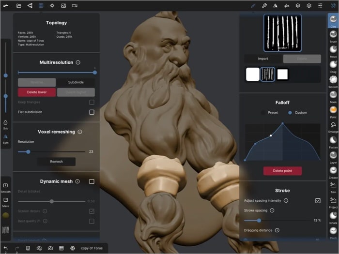 Nomad Sculpt iPad app to create in 3D