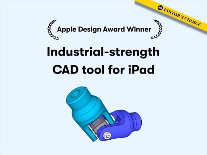 Apple Design Award Winner Shapr 3D CAD modeling iPad app