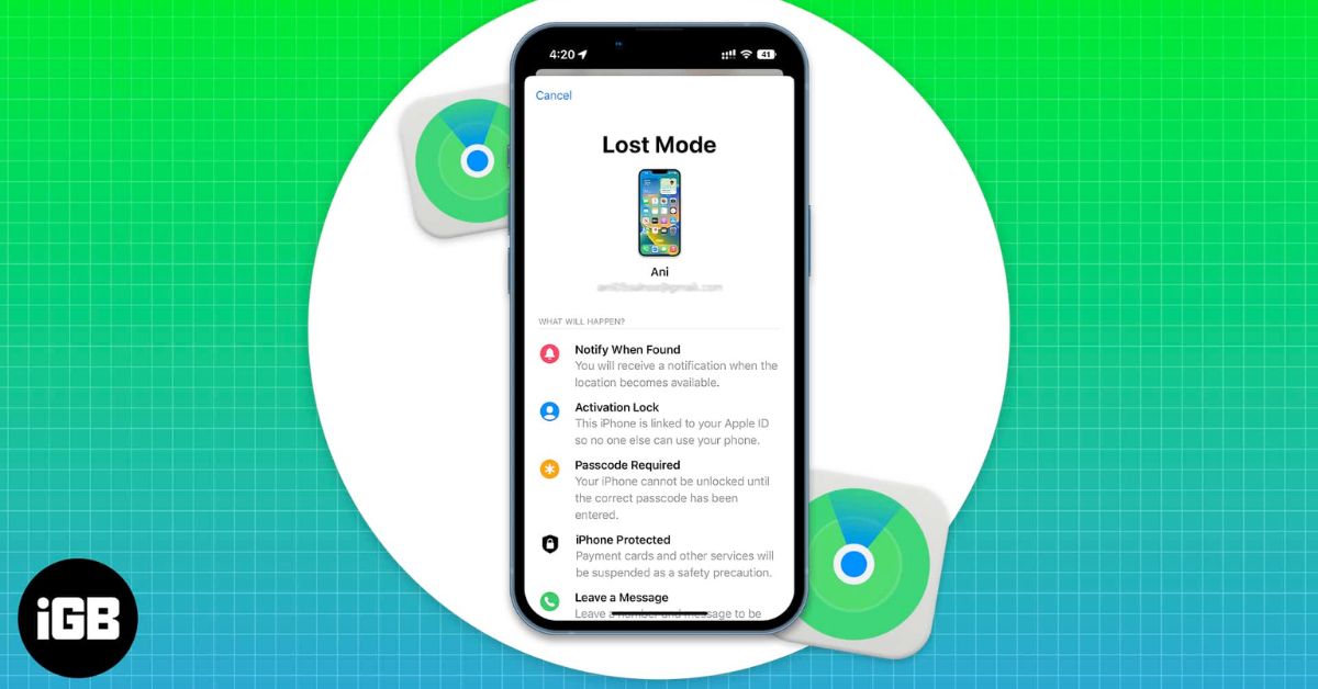 Turn On Lost Mode on iPhone or iPad