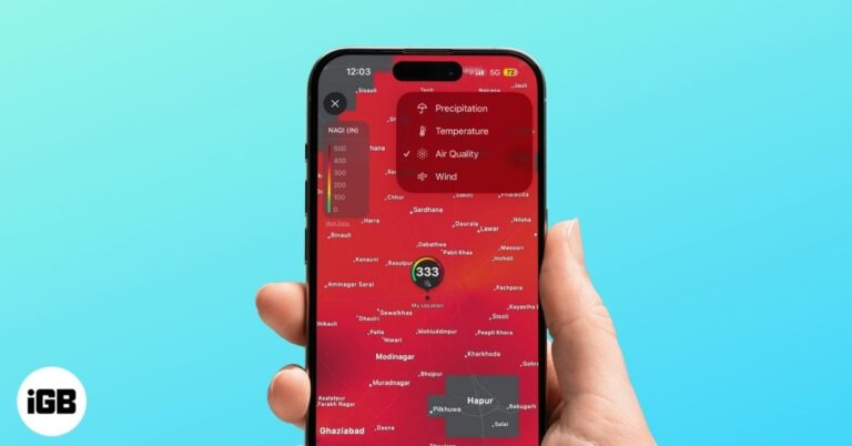 View weather maps on iphone