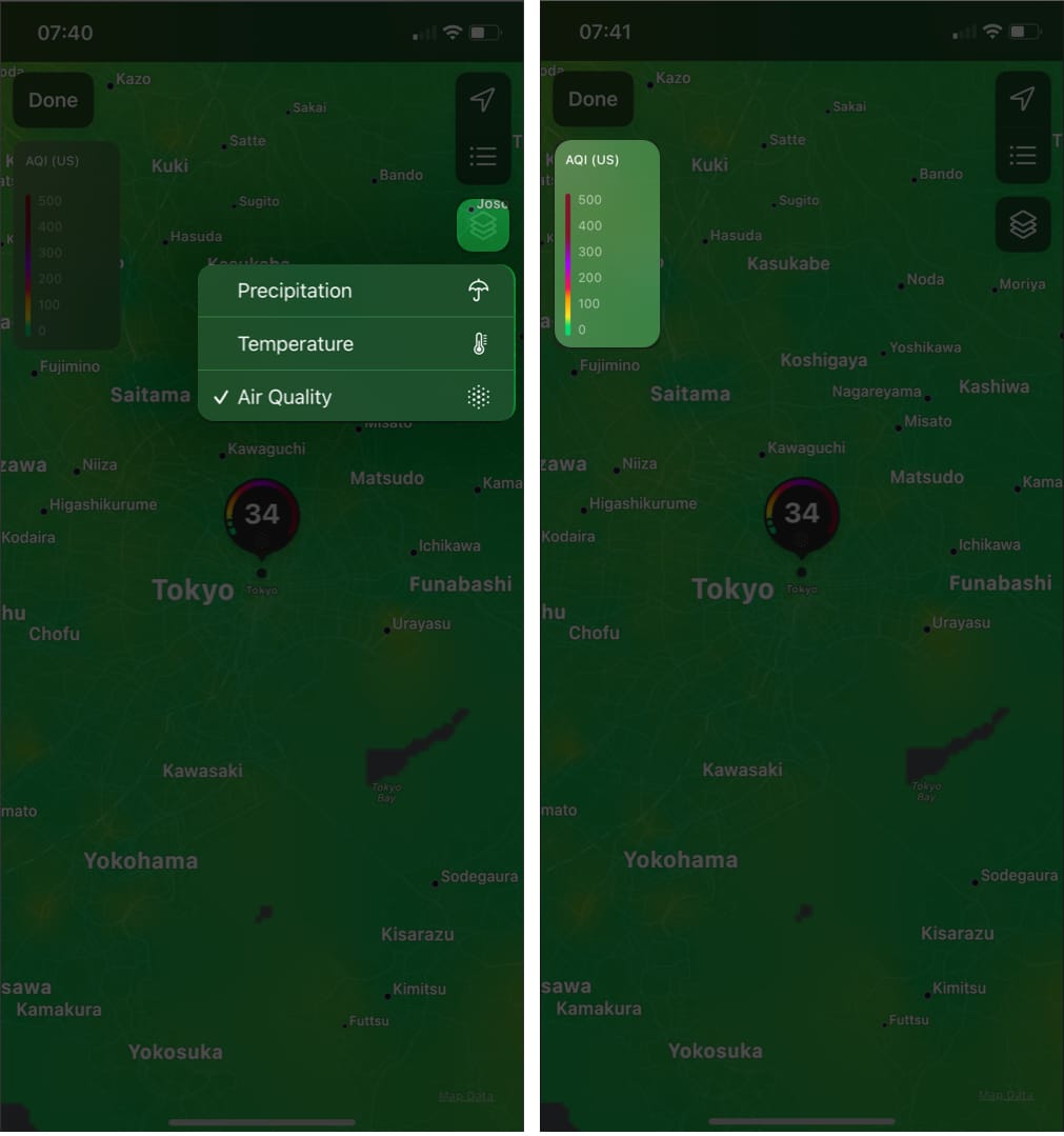 How to view weather maps on iPhone  - 19