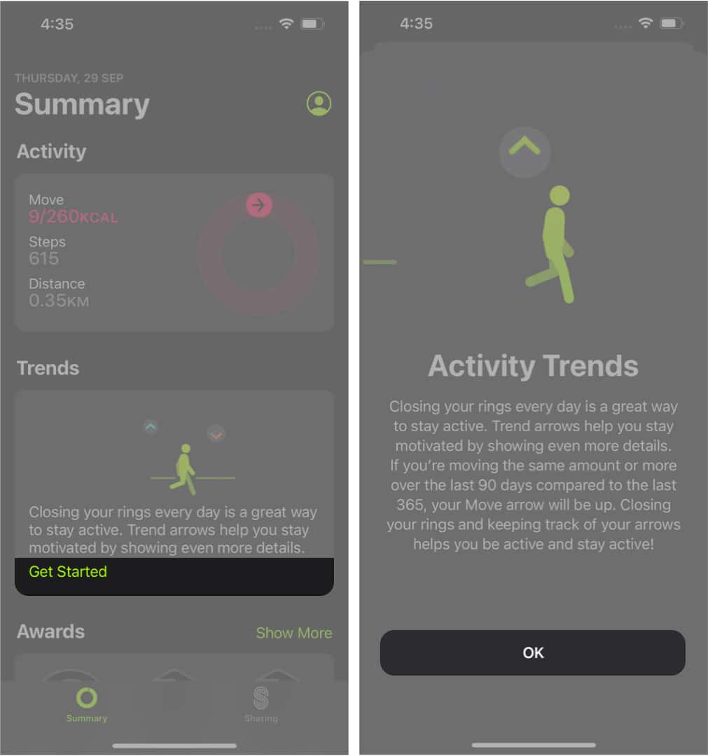 What are Trends in the Fitness app in iOS 16