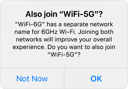 Use Wi-Fi 6E networks with Apple devices