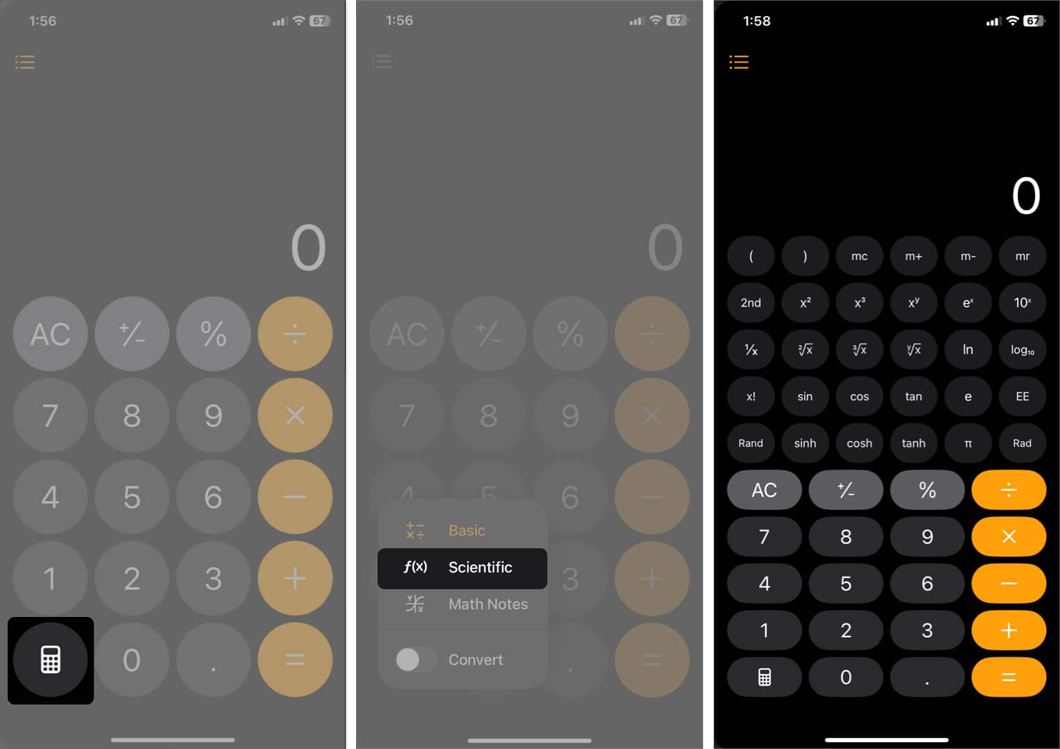iPhone Calculator tips Make the most of Calculator in iOS 18 Access Scientific Calculator on iPhone in iOS 18