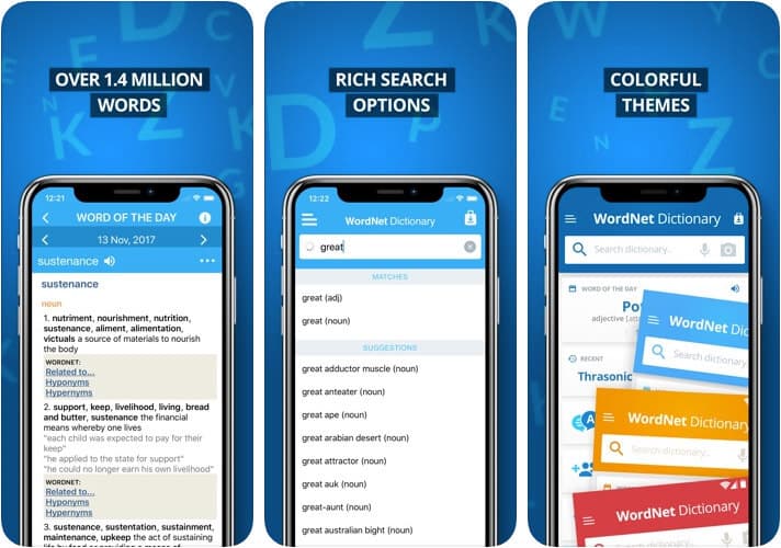Advanced Dictionary and Thesaurus iOS App Screenshot