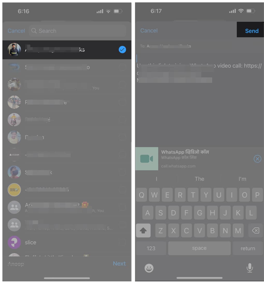 Hozzon létre egy WhatsApp videohívás linket iPhone-on