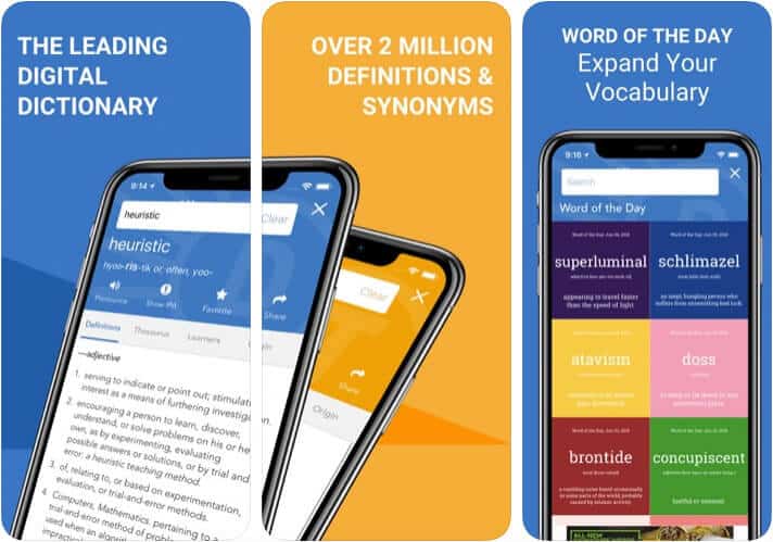 Dictionary.com Thesaurus iOS App Screenshot