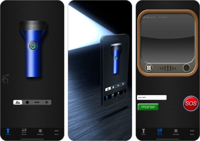 Flashlight  Morse Utility iPhone app for morse code