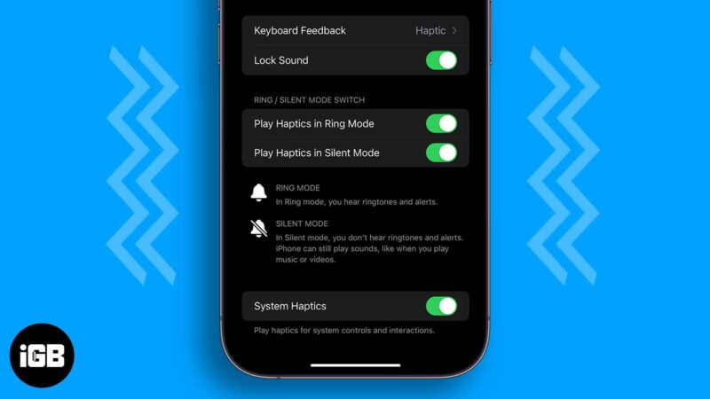Haptic Feedback not working on iPhone