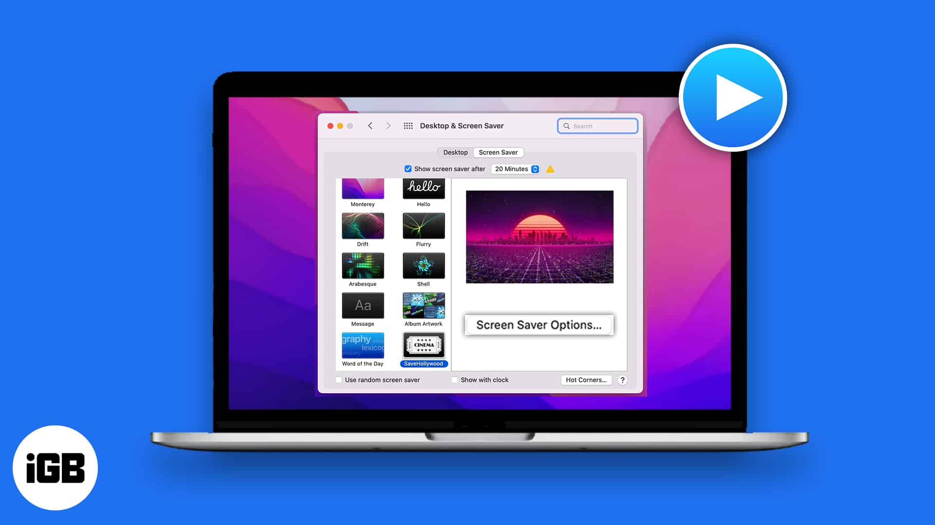 How to set a video as a screensaver on mac