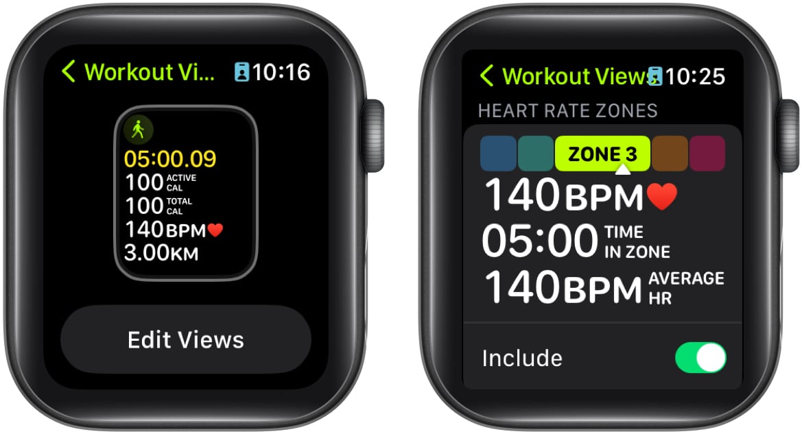 Include Heart Rate Zones in Workout Views on Apple Watch 