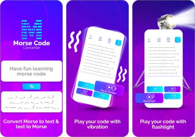 Morse Code Reader and Decoder app for iPhone