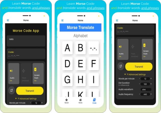 Morse Code Translator App for iPhone