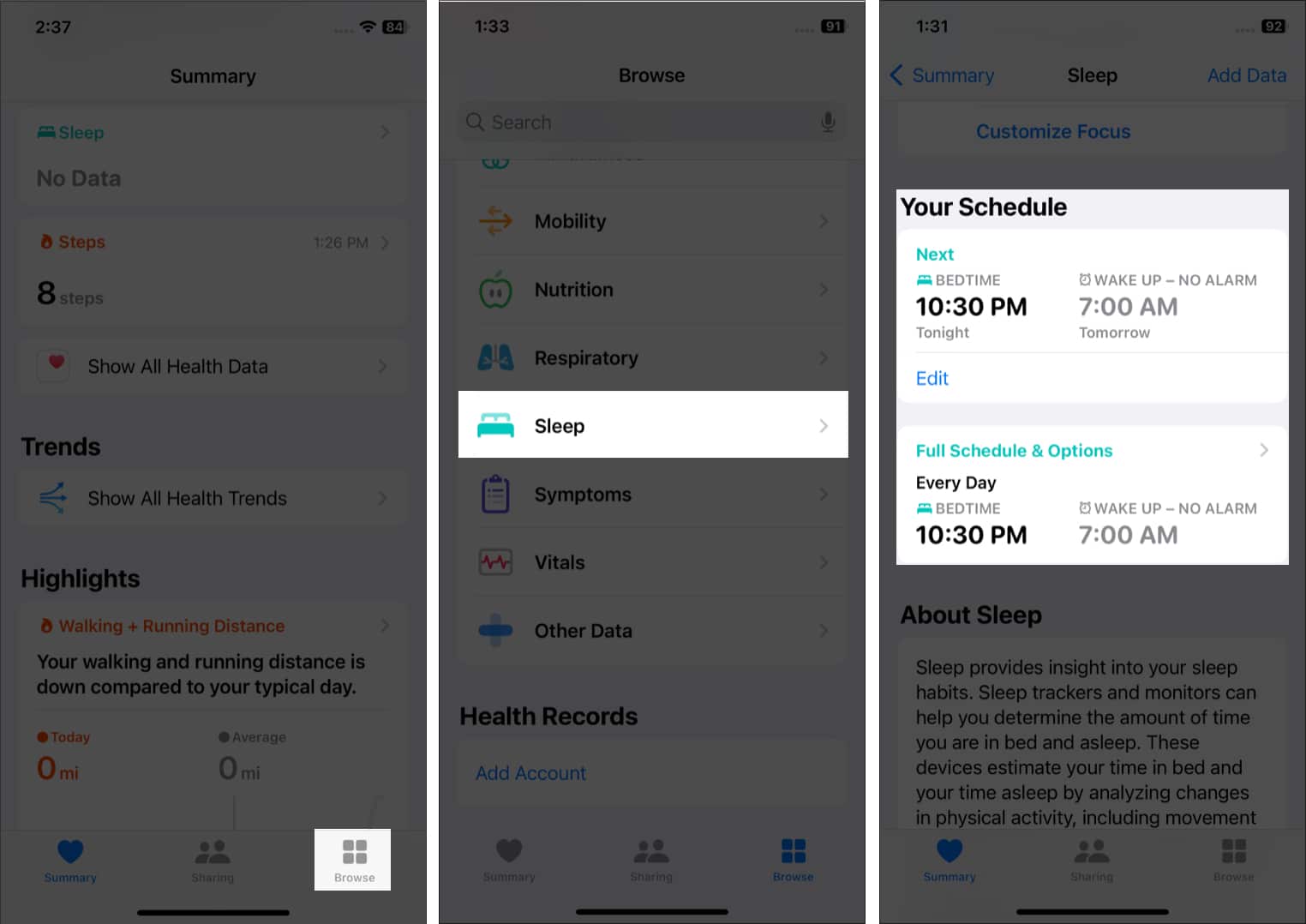 How to delete sleep schedules in Health app on iPhone - 21