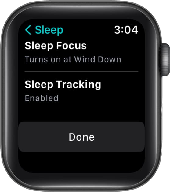 Setup Sleep app on Apple Watch