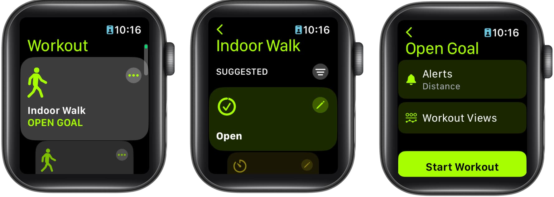 Ketik Paparan Latihan pada Apple Watch