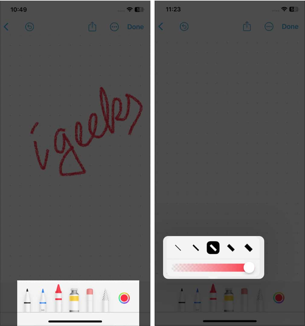 Use Pen to create board in Freeform