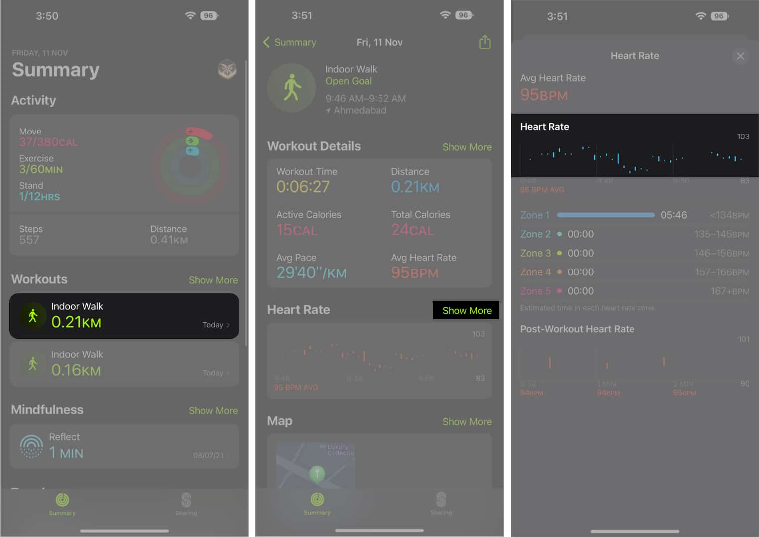 View your Heart Rate Zone Data on iPhone 