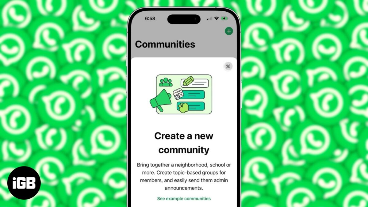 Whatsapp communities on iphone