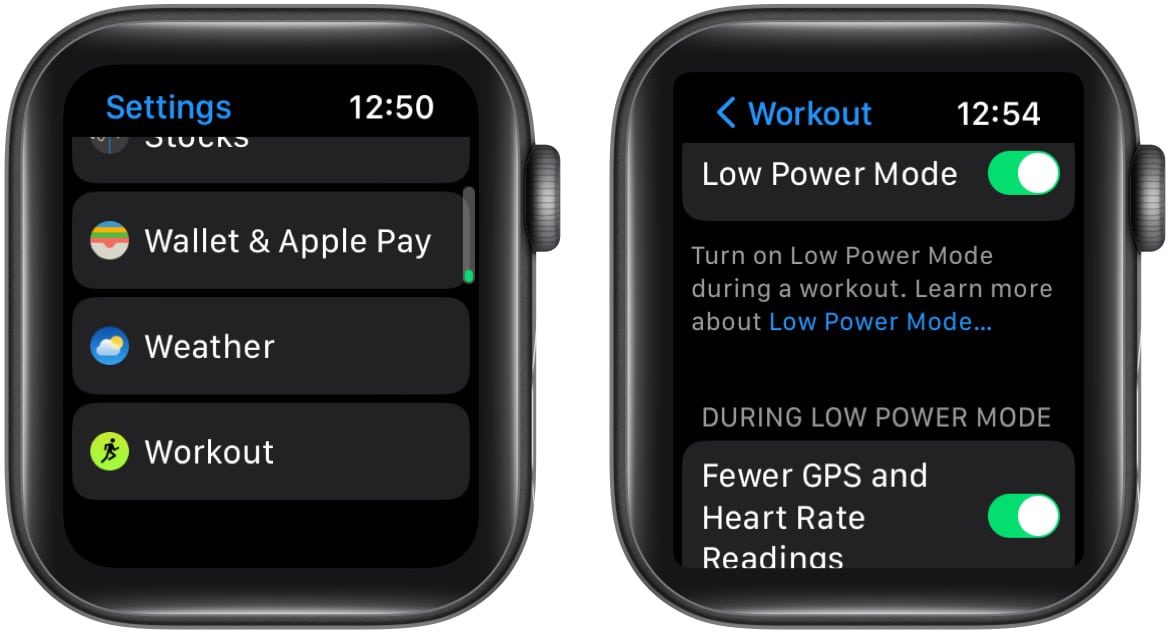 activate Low Power mode on Apple Watch Ultra 