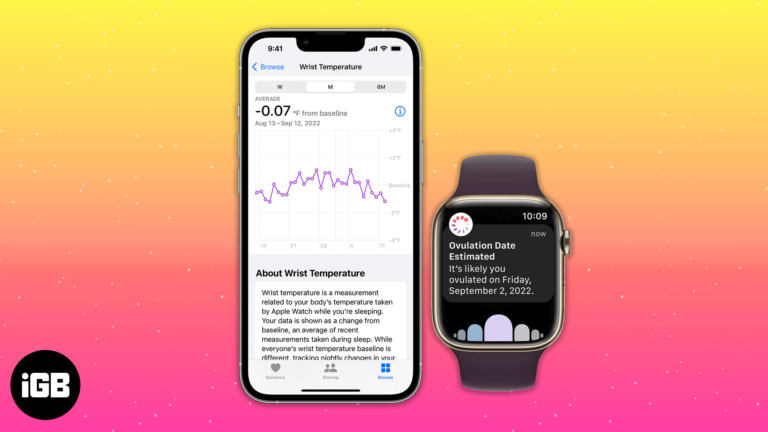 How to track nightly wrist temperature on Apple Watch