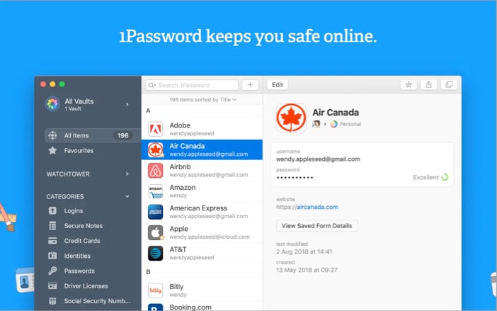 1Password 7 Password Manager for Mac