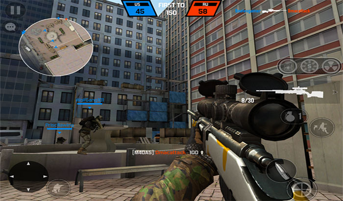 Bullet force iphone and ipad game screenshot