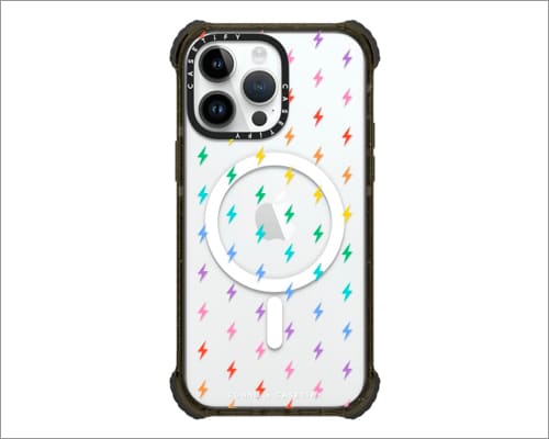 Casetify electric rainbow case for iphone 14 pro max