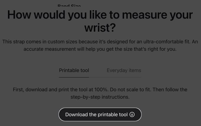 Click Download Printable Tool on Mac