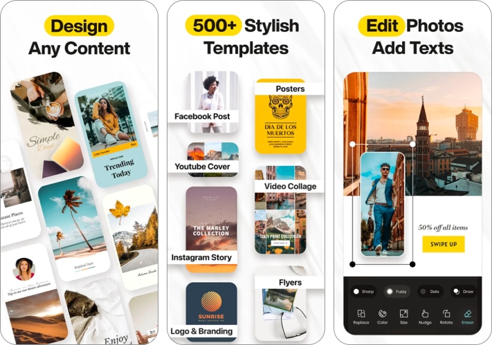 Design Lab iPhone app to edit text on photos