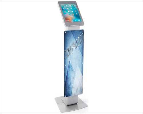 Displays2go iPad Pro Floor Stand with Poster Holder