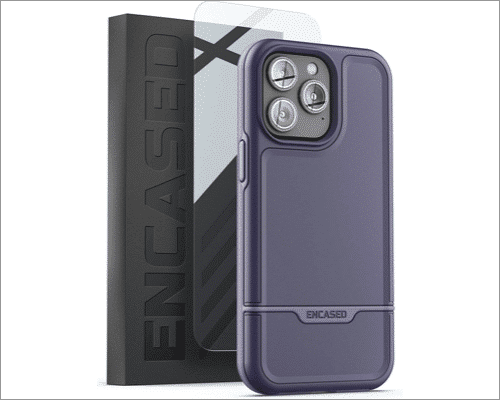 Encased Rebel Series Designed for iPhone 14 and 14 Pro Case with Screen Protector