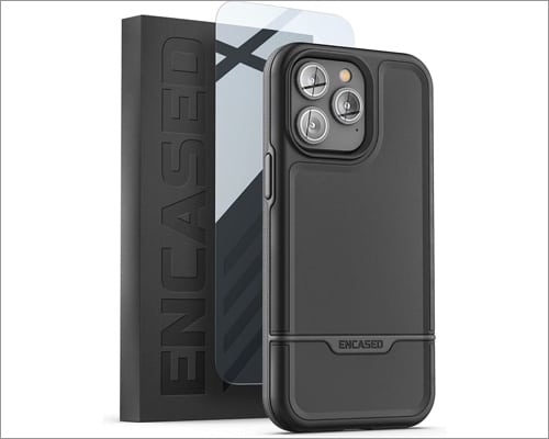 Encased rebel series with a screen protector for iphone 14 plus and 14 pro max