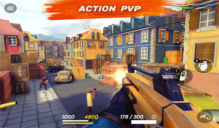 Guns of Boom iPhone and iPad Game Screenshot