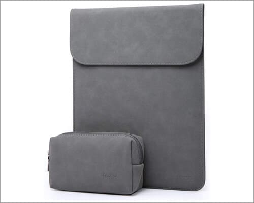 HYZUO 16 inch MacBook Pro Faux Suede Leather Sleeve