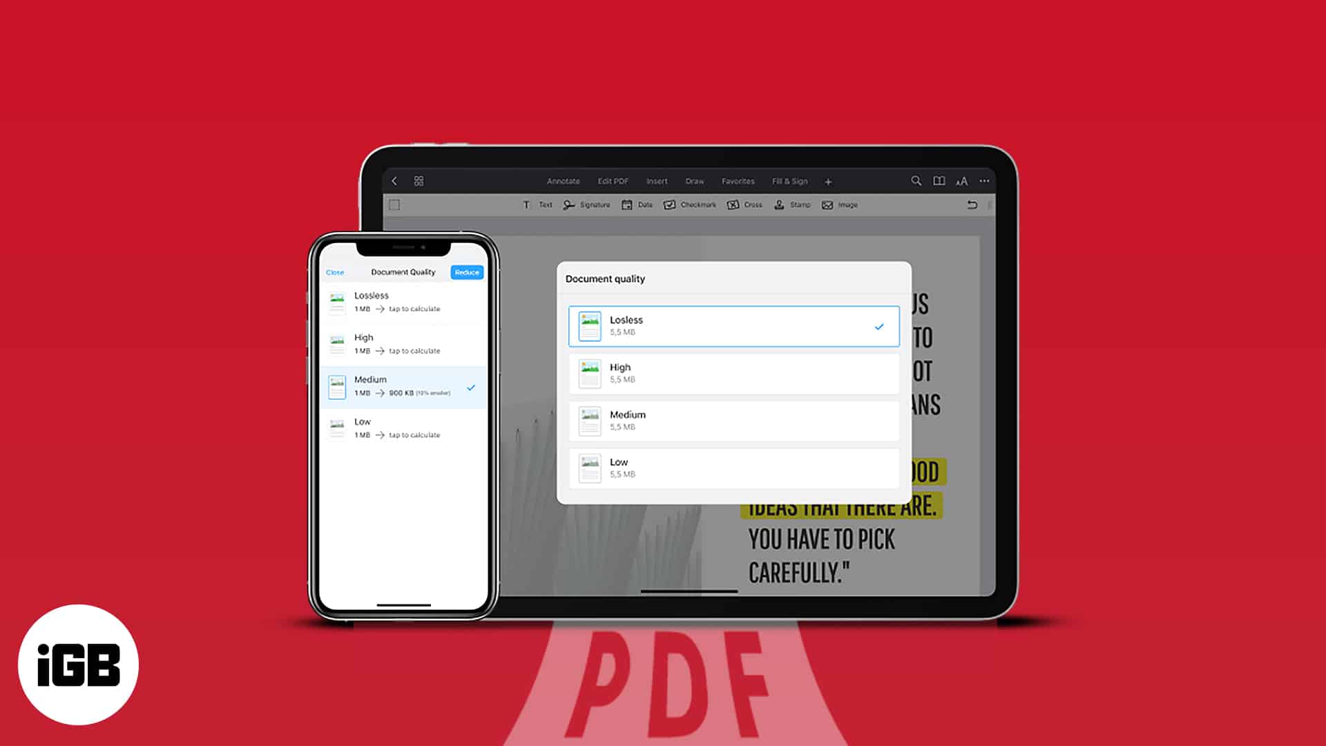 Very best option to compress PDF report dimension on iPhone and iPad