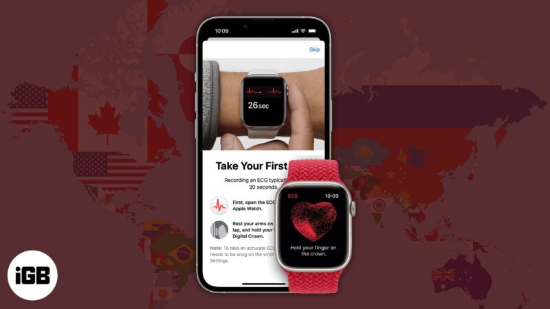 Complete list of countries where Apple Watch ECG works
