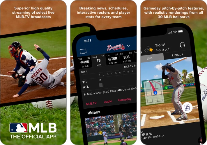 MLB app that support Apple Pay on iPhone