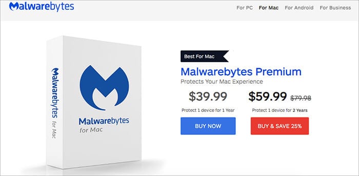 Malwarebytes Premium Antivirus for Mac