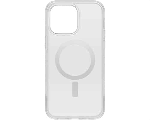 Otterbox symmetry series+ clear antimicrobial case with magsafe for iphone 14 pro max