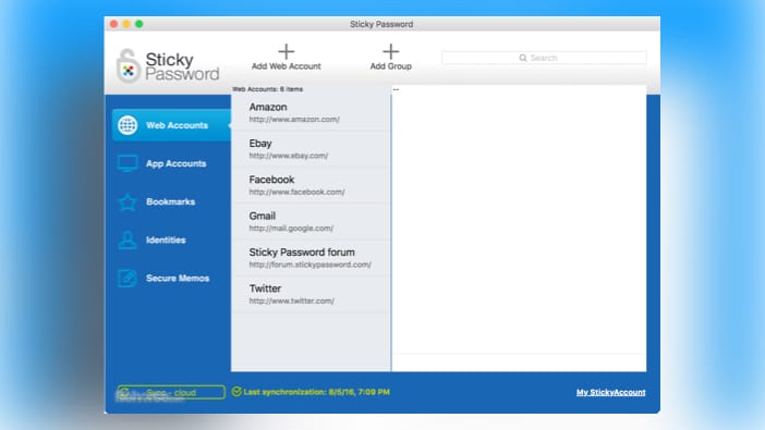 StickyPassword manager for Mac