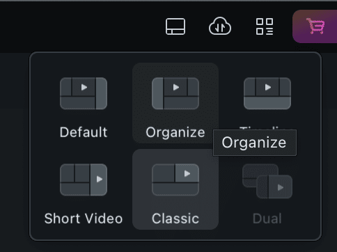 Switchable Workspace Layouts