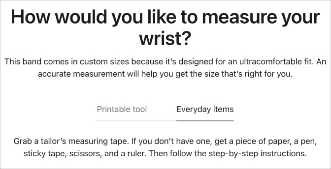 Take a measuring tape