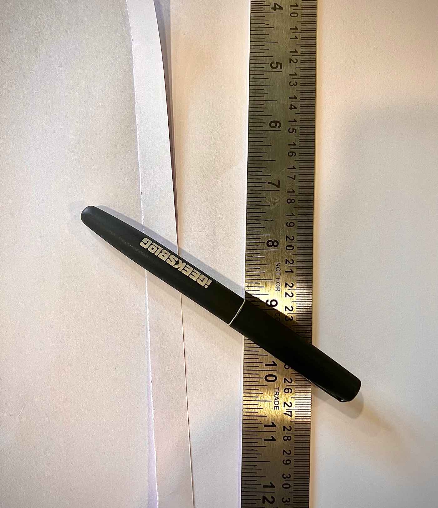 Take an A4 sheet, a pen and a ruler and cut a strip