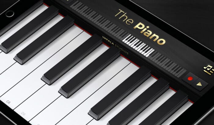 The Piano Learning iPhone and iPad App Screenshot