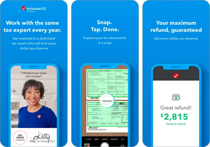 TurboTax app support Apple Pay
