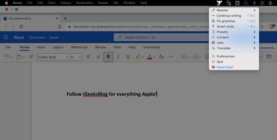 Use elephas to improve your writing on mac Use Elephas to improve your writing on Mac